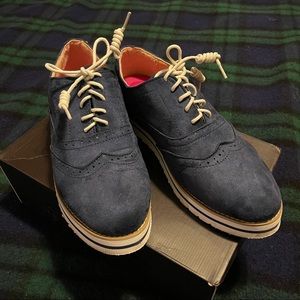 Brand New Navy Oxford Shoes